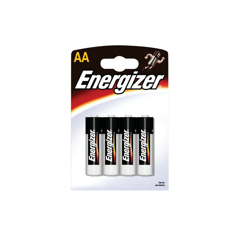 Energizer alkaliske batteri, Antal i pk 4, IEC-Norm LR6, Spndning 1,5