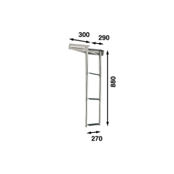 Stige til stvn og badeplatform
