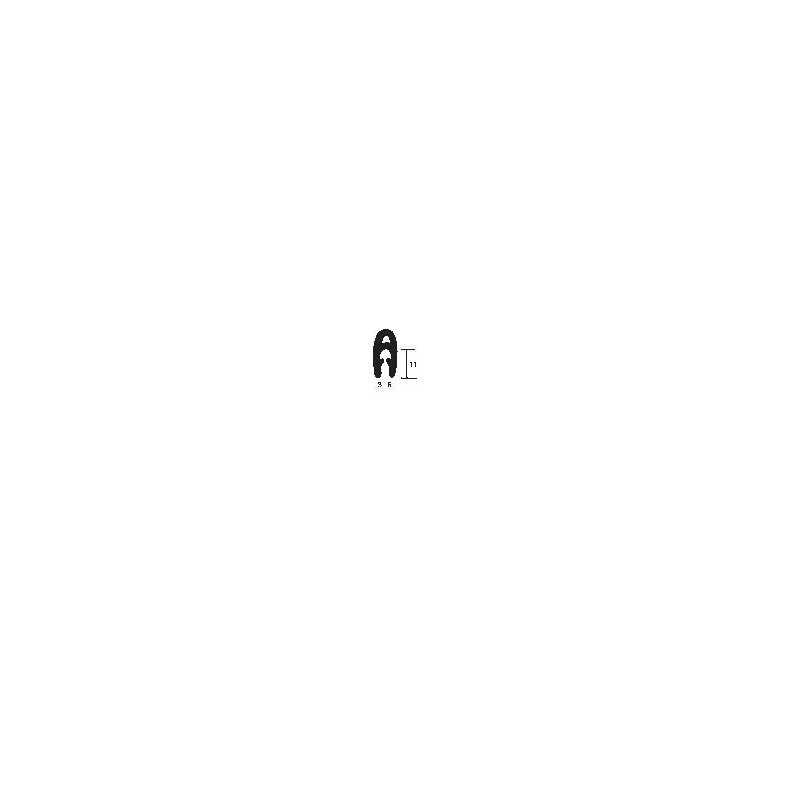 Kantliste 3-6 Mm Sort