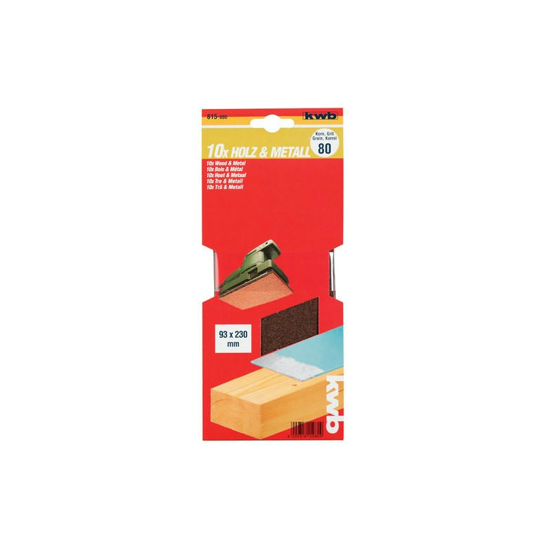 Slibepapir 93x230mm k40