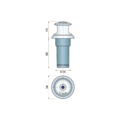 Ankerspil Kapstan Totem Vertikal 500 W 