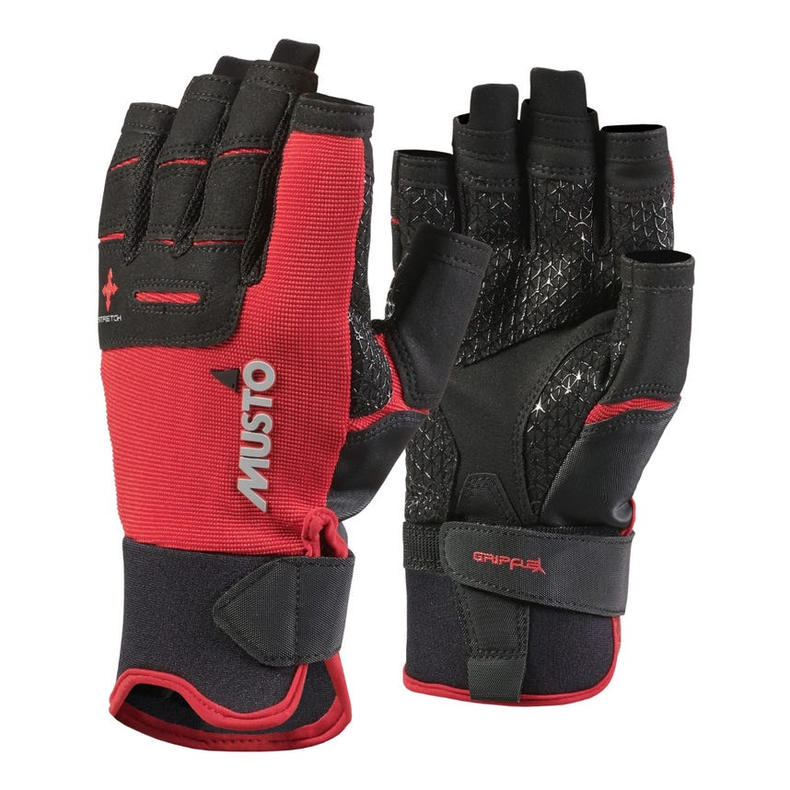 MUSTO PERF SF GLOVE -S -169 TRUE RED