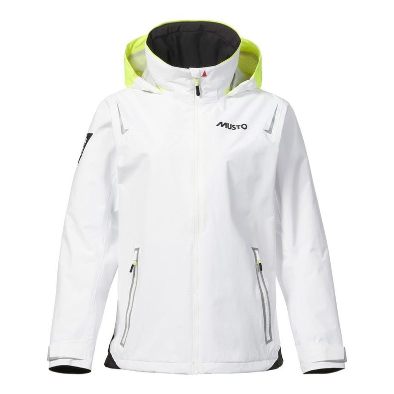 MUSTO W BR1 SOLENT JKT -10 -002 WHITE