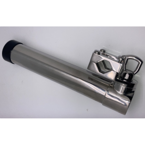 Stangholder rustfri for �: 25-28mm r�r - justerbar