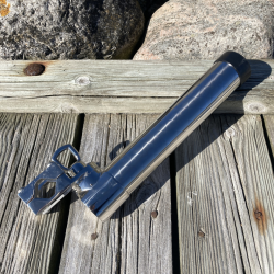 Stangholder rustfri for �: 25-28mm r�r - justerbar
