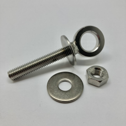Rustfri jebolt - bolt :10mm - gevind 50mm - indv. je 16mm