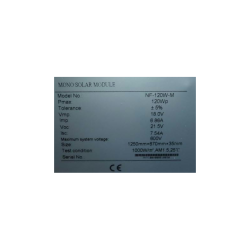 Solpanel 120Watt 1250x665x35mm