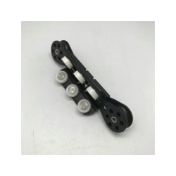 Skdevogn m/kontrolblokke - 6 Hjul -  for 22 mm skinne (eks. RWO XT2 skinne)