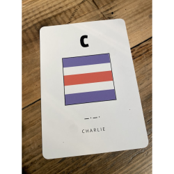 Kort med signalflag A - Z Kort med signalflag C