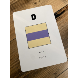 Kort med signalflag A - Z Kort med signalflag D