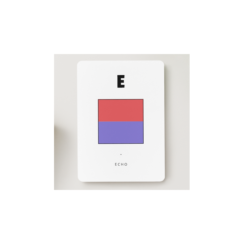 Kort med signalflag A - Z Kort med signalflag E