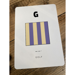 Kort med signalflag A - Z Kort med signalflag G