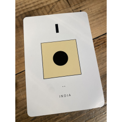 Kort med signalflag A - Z Kort med signalflag I