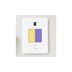 Kort med signalflag A - Z Kort med signalflag K