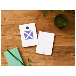 Kort med signalflag A - Z Kort med signalflag M