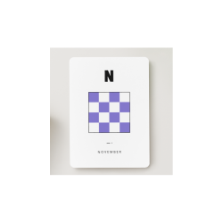 Kort med signalflag A - Z Kort med signalflag N