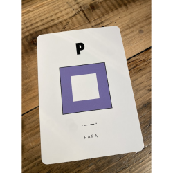 Kort med signalflag A - Z Kort med signalflag P