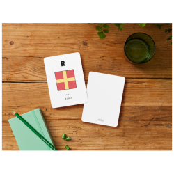 Kort med signalflag A - Z Kort med signalflag R