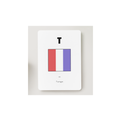 Kort med signalflag A - Z Kort med signalflag T