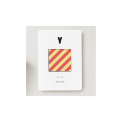 Kort med signalflag A - Z Kort med signalflag Y