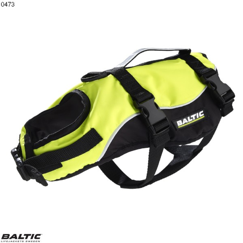 Kattevest Maja UV_Gul-Sort BALTIC 0473 Str. 7-10