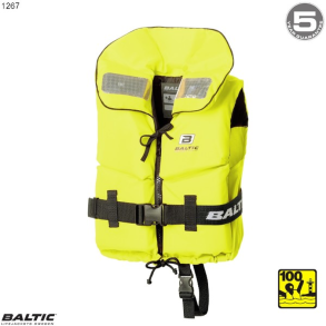 Split Front Brne redningsvest UV_Gul BALTIC 1267 Str. 15-30