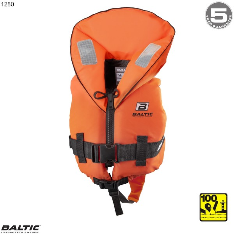 Skipper redningsvest Orange BALTIC 1280 Str. 15-30