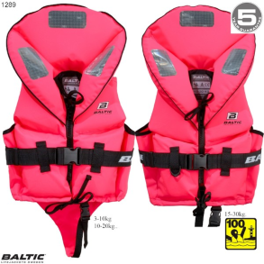 Pro Sailor redningsvest Rosa BALTIC 1289 Str. 3-10
