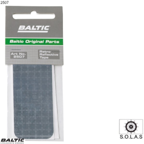 Reflekskit 2 stk. Silver BALTIC 2507 Str. 5*10cm