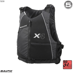 X4 kajakvest Sort-Reflex BALTIC 5230 Str. 90+