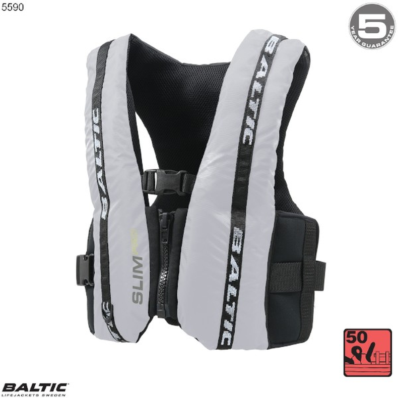 Slim Reflective svmmevest Reflective BALTIC 5590 Str. 30-50
