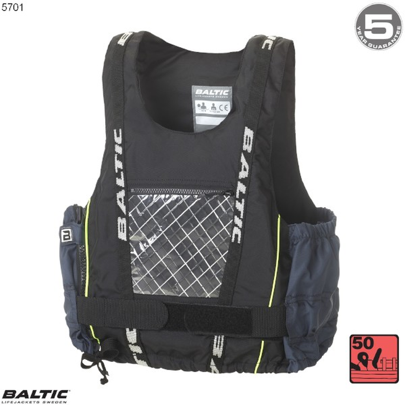 Dinghy Pro Jolle-, Kajak-, SUP vest Sort-Gr BALTIC 5701 Str. 70-80