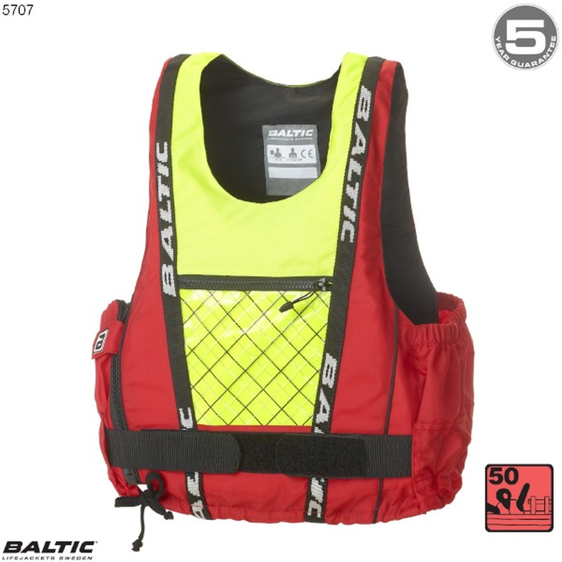 Dinghy Pro Jolle-, Kajak-, SUP vest Rd-UV_Gul BALTIC 5707 Str. 40-50