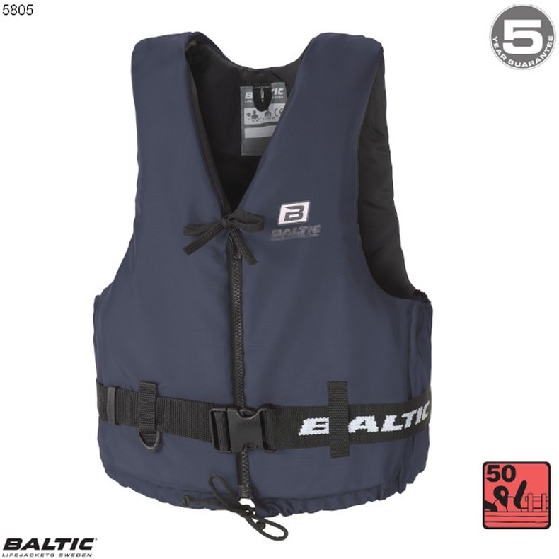 Aqua Pro Svømmevest Navy BALTIC 5805 Str. 50-70