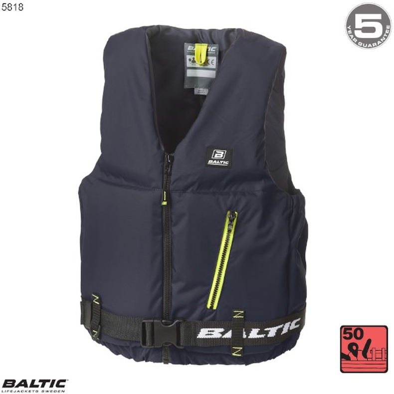 Axent Sejlervest Navy BALTIC 5818 Str. 70-90