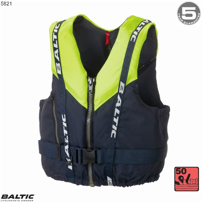 Genua Sejlervest UV_Gul-Navy BALTIC 5821 Str. 50-70