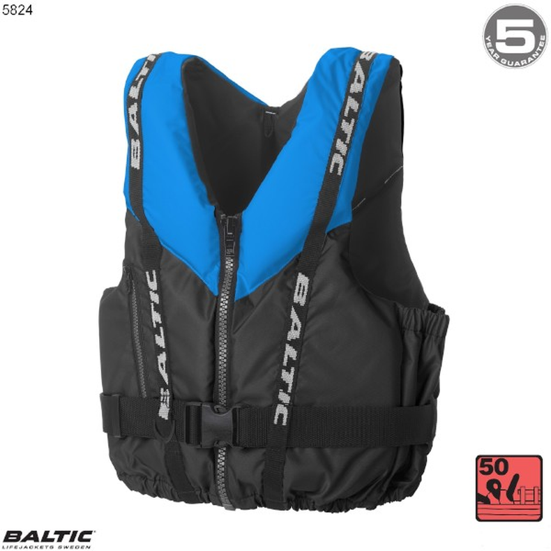 Genua Sejlervest Bl-Sort BALTIC 5824 Str. 50-70