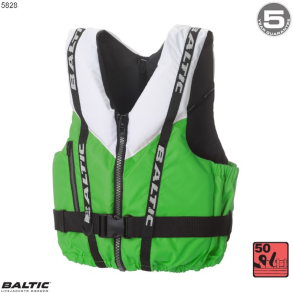 Genua Sejlervest Hvid-Grn BALTIC 5828 Str. 50-70