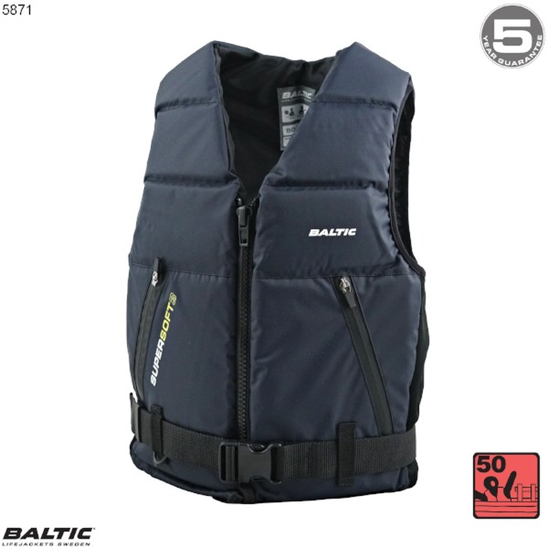 Super Soft III sejlervest Navy BALTIC 5871 Str. 50-70