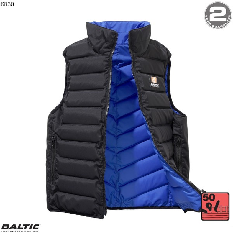 Flipper flydevest Unisex Sort-Bl BALTIC 6830 Str. 60-70