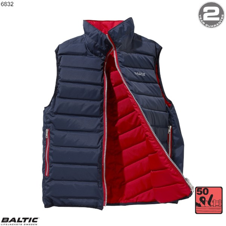 Flipper flydevest Unisex Navy-Rd BALTIC 6832 Str. 80-90