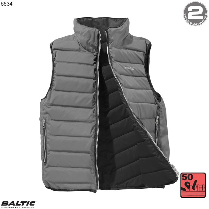 Flipper flydevest Unisex Sort-Gr BALTIC 6834 Str. 90-100