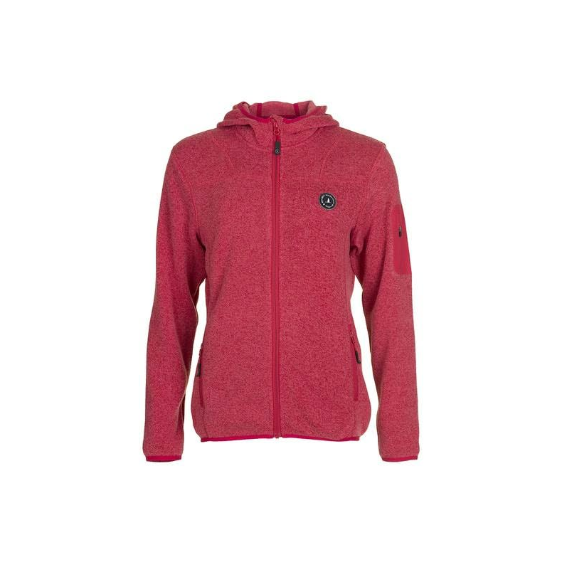 Key West Hoodile Fleece Ocarmine Red Str. L