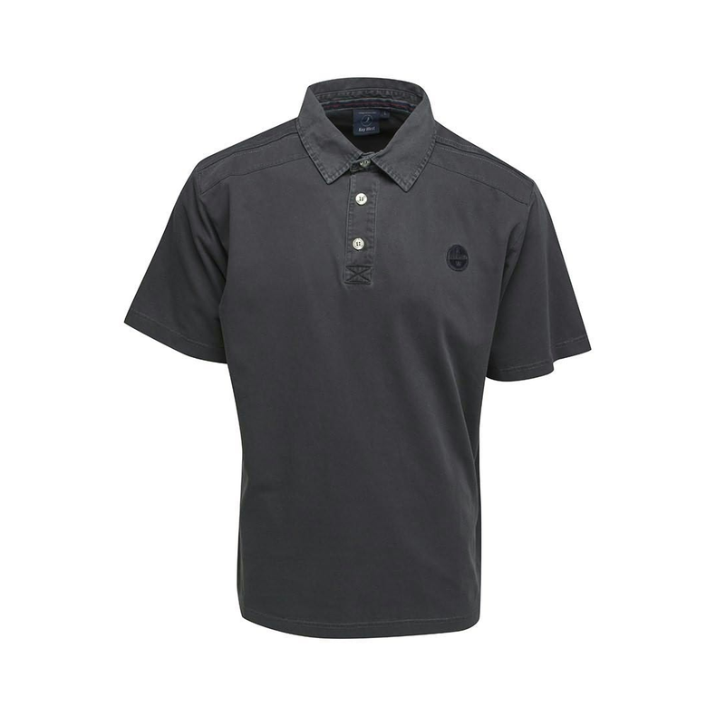 Chris Polo-Shirt -  Short Sleeve Grey Stk. S