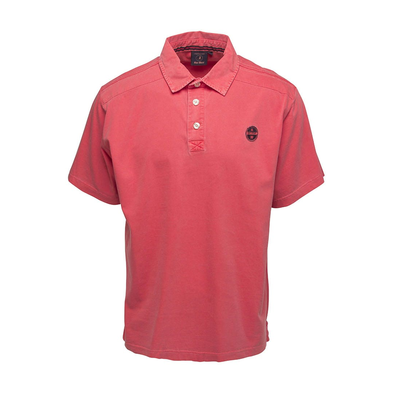 Chris Polo Shirt - Short Sleeve KW Red  Stk. L Chris Polo Shirt - Short Sleeve KW Red  Stk. XXL