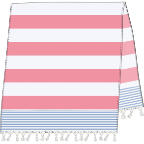 Beach Towel  1127 White / Marshmallow Str. One Size