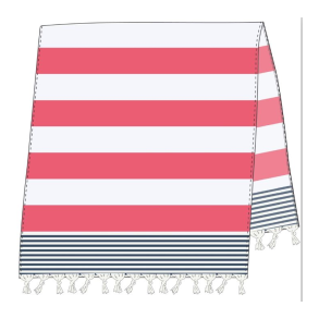 Sea Ranch Beach Towel, Calypso Coral