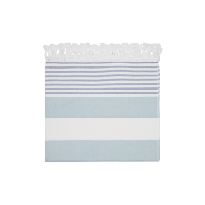 Beach Towel  5066 White / Dusty Green Str. One Size