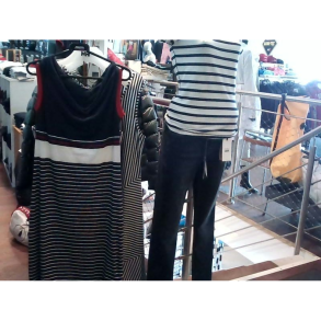 Key West Madeline Dress Key West Navy Pearl True Red Str. L