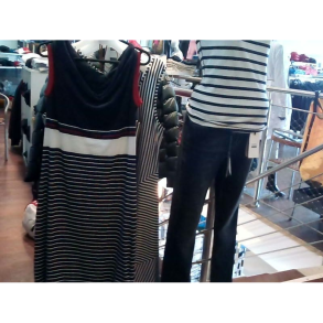 Key West Madeline Dress Key West Navy Pearl True Red Str. XL